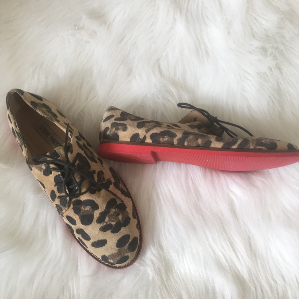 Steve Madden leopard oxfords-out of stock in store